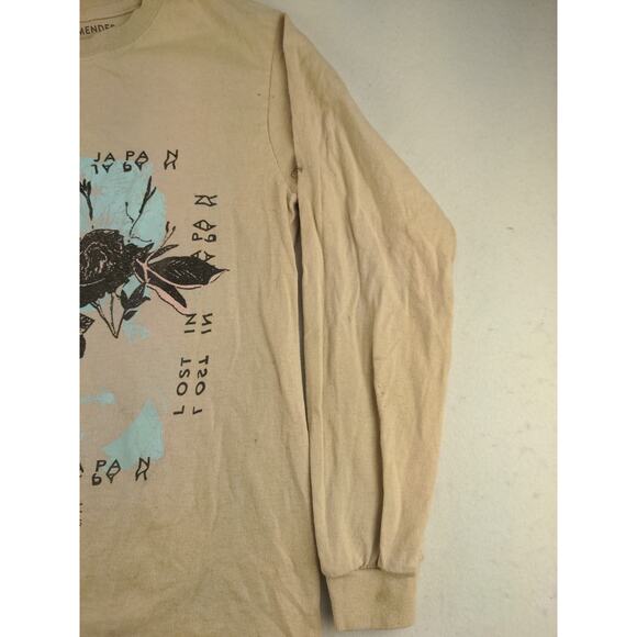 Womens Shawn Mendes Long Sleeve T Shirt Size Small Lost in Japan Beige Merch - Picture 9 of 12